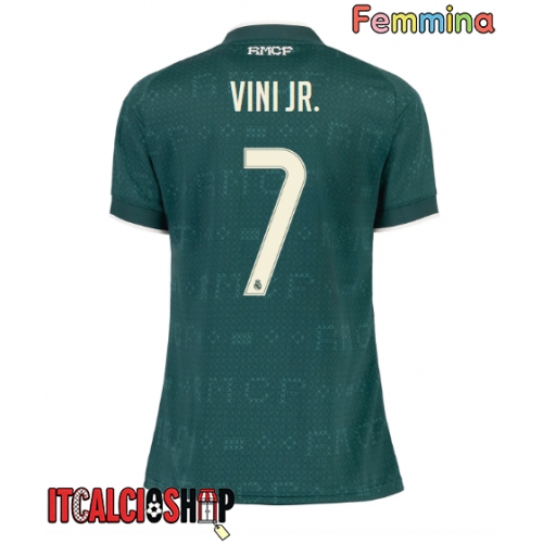 Real Madrid Vinicius Junior #7 Seconda Maglia Femmina 2026-27 Manica Corta